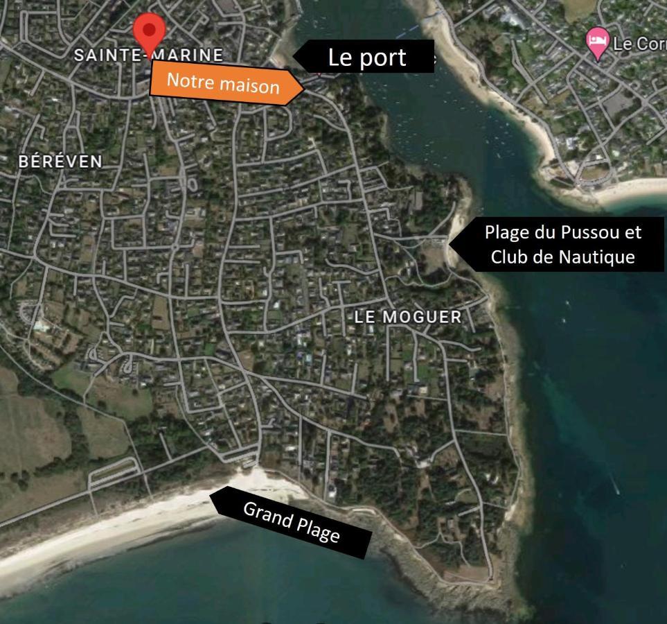 Charmante Maison Au Port De Sainte Marine Combrit Exterior foto